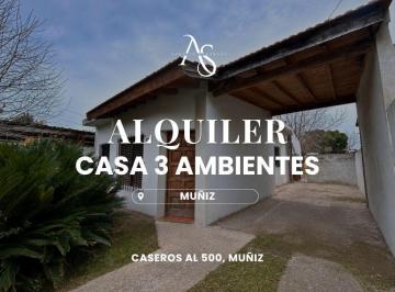 Casa · 57m² · 3 Ambientes · 1 Cochera · Casa - Muñiz