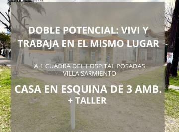 Casa · 130m² · 3 Ambientes · 1 Cochera · Venta Casa de 3 Ambientes en Villa Sarmiento