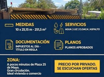 Terreno , Resistencia · Terreno con Loza