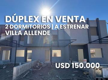 Casa de 3 ambientes, Villa Allende · Dúplex en Venta 2 Dorm. Villa Allende Centro a Estrenar