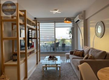 Departamento · 47m² · 2 Ambientes · 1 Cochera · Exclusivo 2 Ambientes Amoblado, Piso Alto, Vista Abierta y Cochera Cubierta