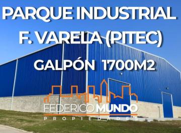 Bodega-Galpón · 1700m² · 1 Cochera · Galpon/deposito en Alquiler Parque Industrial Florencio Varela - Pitec Zona Sur
