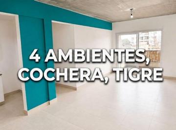Departamento · 73m² · 4 Ambientes · 1 Cochera · Departamento en Venta 4 Amb Cochera Balcón Tigre