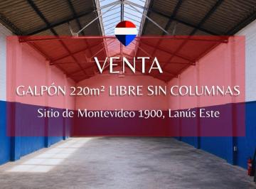 Depósito · 220m² · Venta Galpón 220 m² Libre Sin Columnas Lanus Este