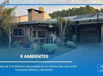 Casa · 155m² · 6 Ambientes · 3 Cocheras · Casa en Lomas de Zamora, Multifamiliar, 2 Casas, Jardin, Quincho, Fondo
