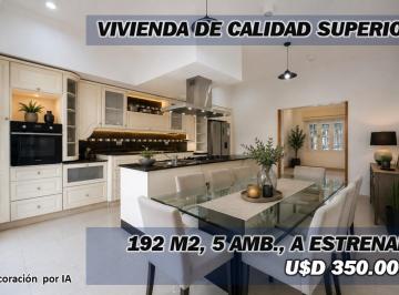 Casa · 192m² · 4 Ambientes · 1 Cochera · Vivienda Premium 192 m² Cub, 3 Dorm, Villa Soldati
