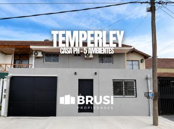 PH · 145m² · 5 Ambientes · 1 Cochera · Casa PH en Venta Temperley 5 Ambientes - en 2 Plantas - Remodelada a Nuevo