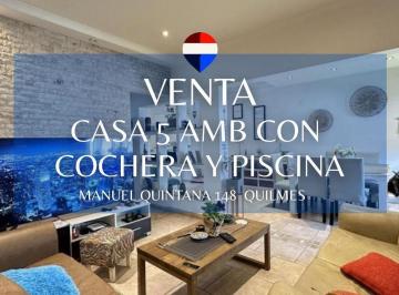 Casa · 232m² · 6 Ambientes · 2 Cocheras · Venta Casa 4 Ambientes Quilmes