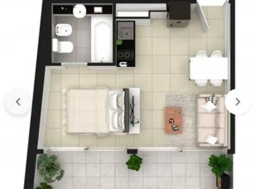 Departamento · 28m² · 1 Ambiente · Venta Monoambiente con Balcon Terraza Almagro
