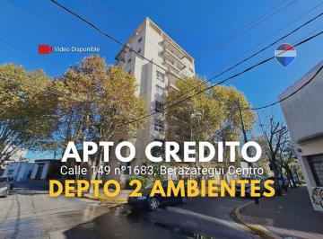 Departamento · 40m² · 2 Ambientes · Venta Depto 2 Amb Berazategui Centro Apto Credito
