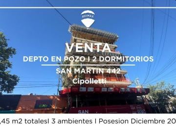 Departamento · 75m² · 3 Ambientes · Venta Departamento 2 Dorm en Pozo I San Martin 442