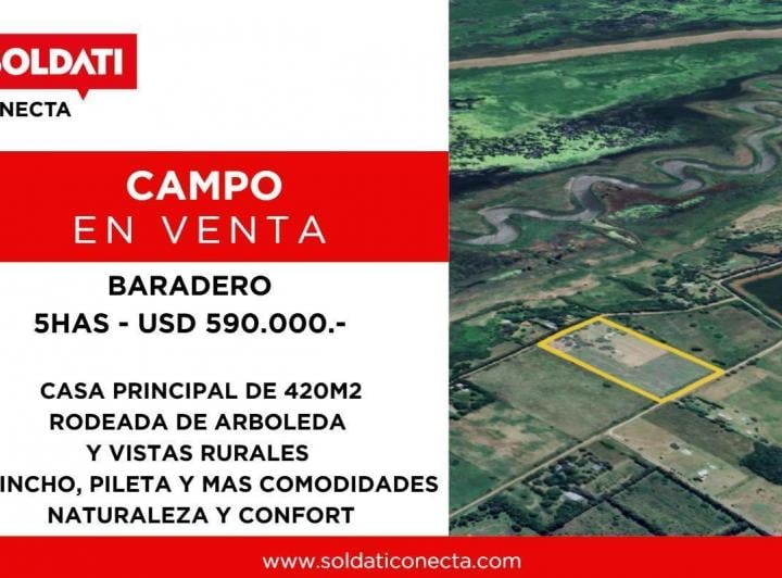Campo · 380m² · 6 Ambientes
