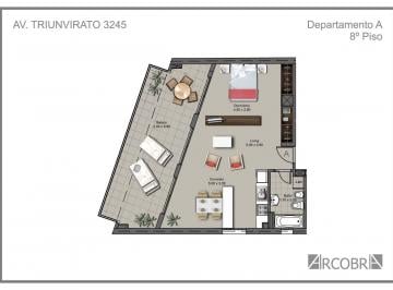Departamento de 2 ambientes, Villa Ortuzar · Alquiler 2 Ambientes con Balcón Terraza Villa Ortuzar