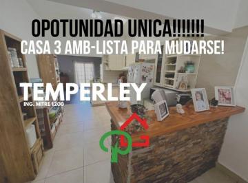 Casa de 3 ambientes, Lomas de Zamora · Apto Credito Casa Moderna en Venta en Temperley – Lista Para Mudarse, con Cochera y Pileta
