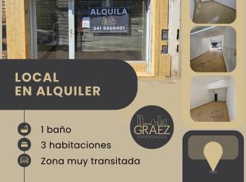 Local comercial de 3 ambientes, Funes · Local en Alquiler - Juan Elorza 1600 (Y Las Vías) 55 m²