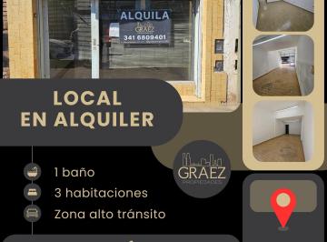 Local comercial de 3 ambientes, Funes · Local en Alquiler - Juan Elorza 1600 (Cruce Ffcc) 55 m²