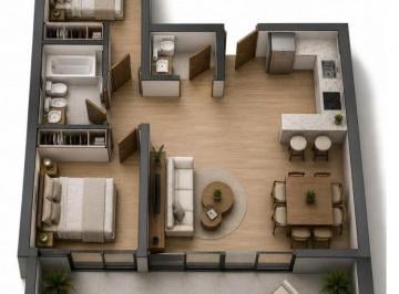 Departamento de 3 ambientes, Villa del Parque · Argerich 2811 Villa del Parque - Venta de 3 Ambientes con Balcón Aterrazado en Construcción