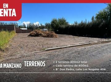 Terreno · 800m² · En Venta 2 Terrenos 800 m² Villa Manzano, Rio Negro