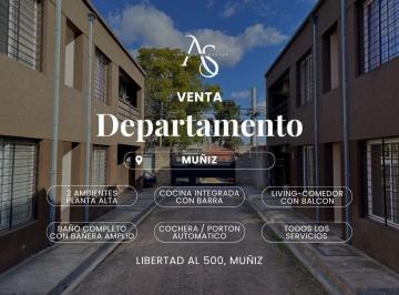 Departamento · 42m² · 2 Ambientes · 1 Cochera · Departamento 2 Ambientes con Cochera en Muñiz