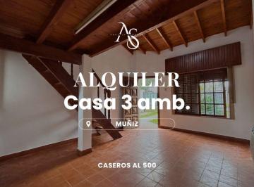 Casa · 57m² · 3 Ambientes · 1 Cochera · Casa - Muñiz