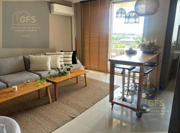 Departamento · 80m² · 2 Ambientes · 1 Cochera · Alquiler Departamento Amoblado Premium Yerba Buena /zona Peron