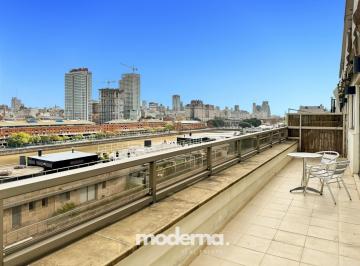 Departamento · 95m² · 3 Ambientes · 1 Cochera · Duplex en Puerto Madero con Terraza Propia y Vista Al Dique - Cochera Fija - Amenities Seg 24 Hs