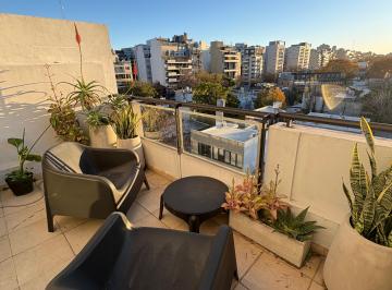 Departamento en Alquiler de 2 ambientes Palermo Hollywood · Duplex con Dos Terrazas Amoblado