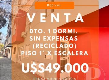 PH · 34m² · 2 Ambientes · | Venta | PH 1 Dormi. Sin Exnepnsas, 20 y 64, La Plata