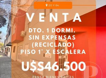 PH · 34m² · 2 Ambientes · | Venta | PH 1 Dormi. Sin Exnepnsas, 20 y 64, La Plata