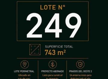 Terreno · 743m² · Lote en Venta – Prados del Oeste 2 – Lote 249