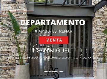 Departamento · 112m² · 4 Ambientes · 1 Cochera · Departamento 4 Ambientes de Categoria en San Miguel