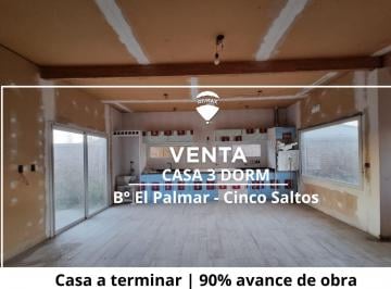 Casa · 135m² · 5 Ambientes · 1 Cochera · Casa a Terminar | 3 Dorm en Venta | Cinco Saltos