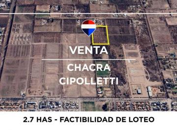 Campo · 3ha · Chacra en Venta de 2.7 Has Apto Loteo - Cipolletti