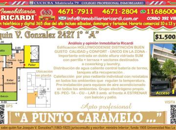 Departamento · 44m² · 3 Ambientes · A Punto Caramelo 3 Amb a Estrenar Balcón y Patio