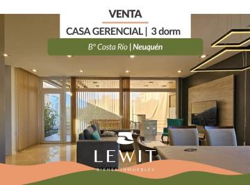 Casa · 219m² · 5 Ambientes · 1 Cochera · Venta Casa Gerencial | 3 Dorm. | Gimnasio | Bº Privado Costa Río | Neuquén