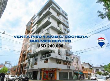 Departamento · 145m² · 4 Ambientes · 1 Cochera · Venta Depto Piso de 4 Amb C/cochera Quilmes Centro