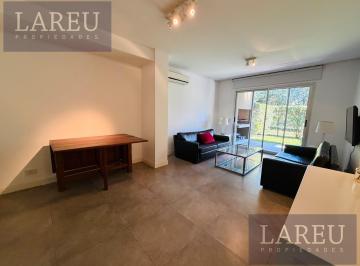 Departamento · 72m² · 3 Ambientes · 1 Cochera · Departamento Tres Ambientes Amoblado con Jardin en Bosque Alto