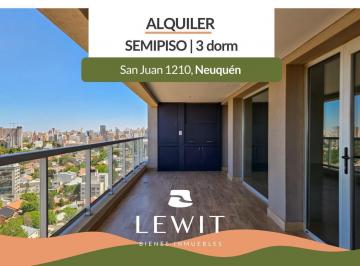 Departamento · 208m² · 4 Ambientes · 2 Cocheras · Alquiler Semipiso Gerencial 3 Dorm. 2 Cocheras Cubiertas | Torre Assur, San Juan 1200