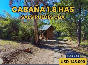 Quinta vacacional de 2 ambientes, Salsipuedes · Venta Cabaña 1,8 Hectáreas | Salsipuedes, Cba | Ideal Inversión o Desarrollo