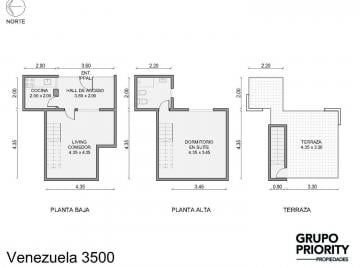 Departamento · 84m² · 3 Ambientes · PH en Almagro a Reclicar! Oportunidad