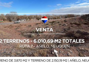 Terreno · 6010m² · Venta Dos Terrenos en Añelo