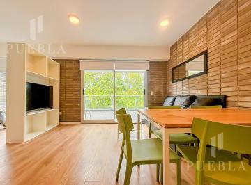 Departamento · 32m² · 1 Ambiente · Alquiler Monoambiennte Divisible con Muebles en Belgrano con Balcon Terraza