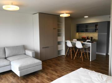 Departamento · 42m² · 1 Ambiente · 1 Cochera · Quartier Madero Urbano - Studio Amoblado con Cochera y Vista Abierta