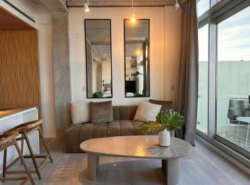 Departamento · 54m² · 1 Ambiente · 1 Cochera · Loft Amoblado con Cochera y Vista Al Rio! Distrito Quartier, Retiro.
