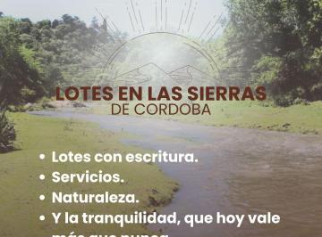 vivienda propia- Proyectos de alojamiento · ️ Terrenos en La Falda, Sierras de Córdoba