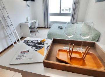 Departamento · 38m² · 1 Ambiente · Alquiler Temporal Monoambiente Rawson 200