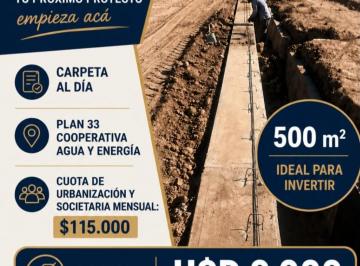 Terreno , Lunlunta · Venta Carpeta Lote Agua y Energia