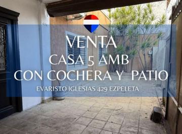 Casa · 218m² · 4 Ambientes · 1 Cochera · Casa 5 Ambientes en Venta en Ezpeleta, Quilmes