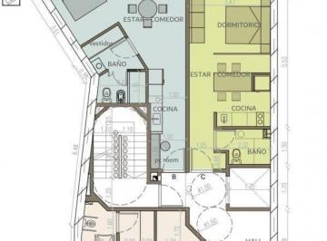 Departamento · 39m² · 1 Ambiente · Venta Villa Crespo Mono Amplio Pb Patio Cfte Pozo