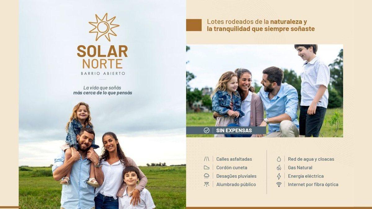 Venta de lotes en barrio Solar Norte, 200m²